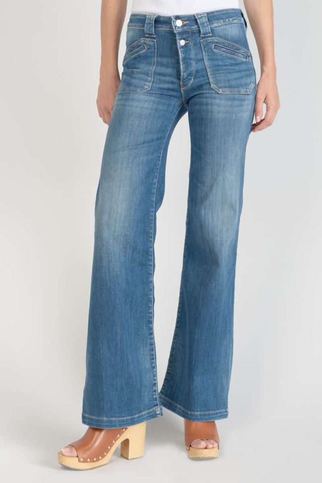 Jeans pulp flare Beni taille haute bleu N°2