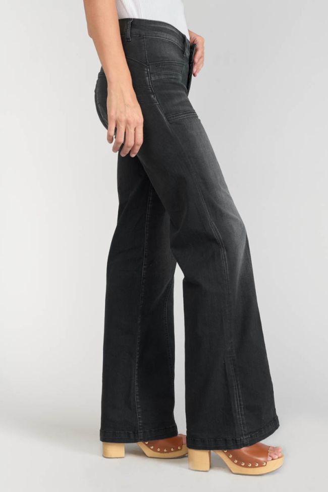 Jeans pulp flare Bran taille haute noir N°1