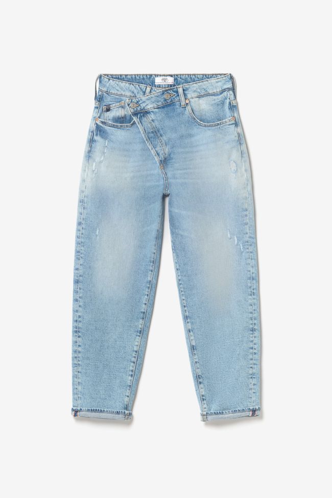 Jeans boyfit Cosy 7/8ème destroy bleu N°5