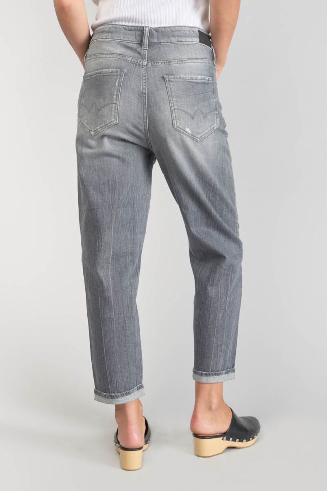 Jeans boyfit Cosy 7/8ème destroy gris N°3
