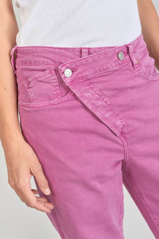 Cosy boyfit 7/8ème jeans violet rose