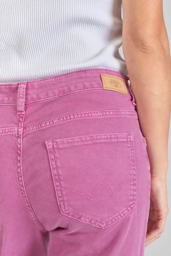 Cosy boyfit 7/8ème jeans violet rose
