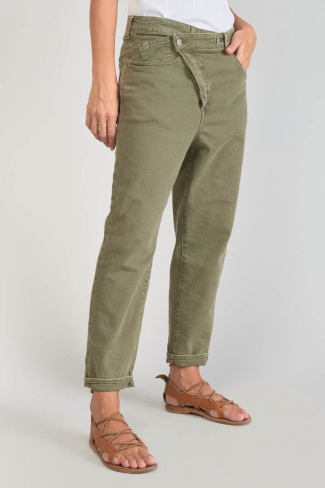 Cosy boyfit 7/8ème jeans kaki