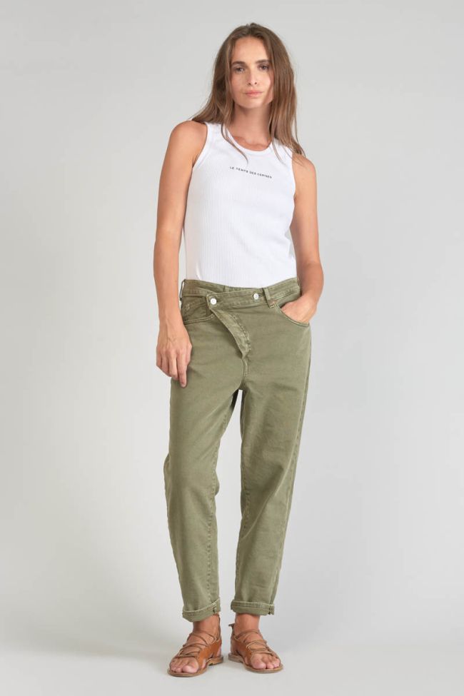 Cosy boyfit 7/8ème jeans kaki