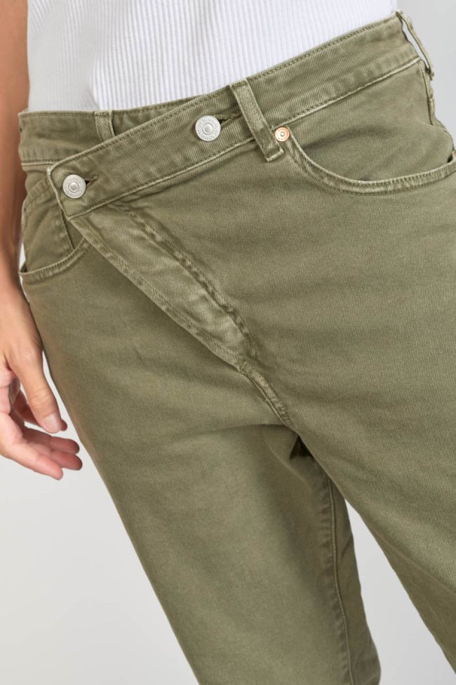Cosy boyfit 7/8ème jeans kaki
