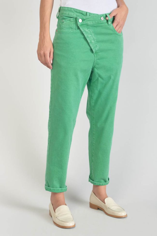 Cosy boyfit 7/8ème jeans vert menthe