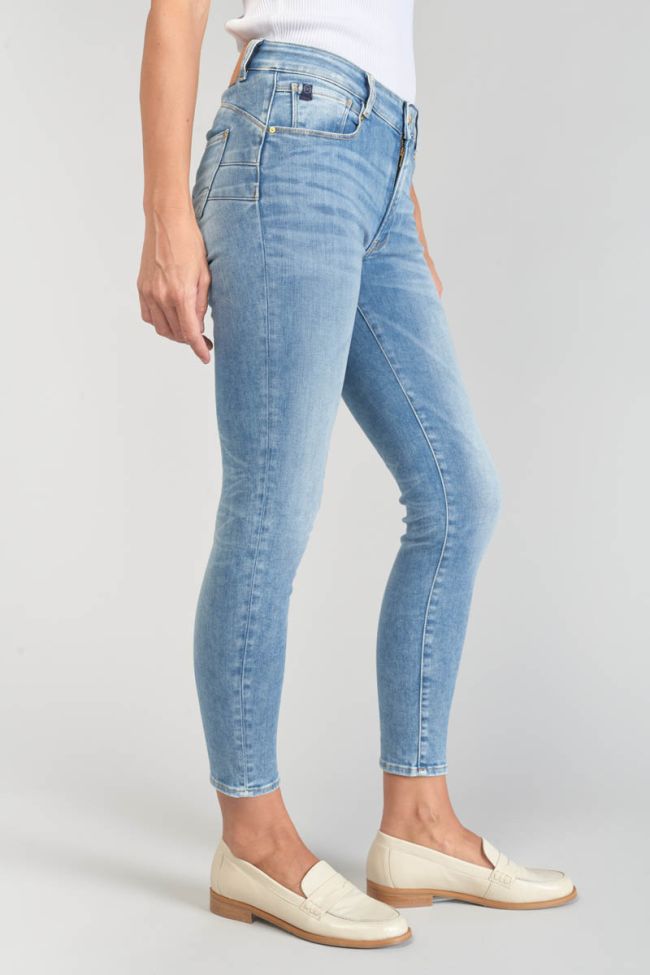 Jeans pulp slim Dari taille haute 7/8ème bleu N°4