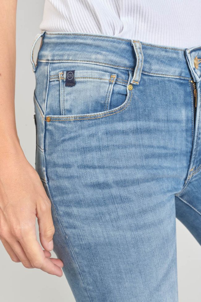 Jeans pulp slim Dari taille haute 7/8ème bleu N°4