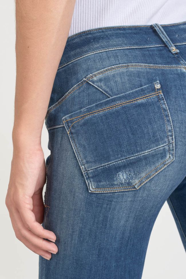 Jeans pulp slim Etoc 7/8ème destroy bleu N°2