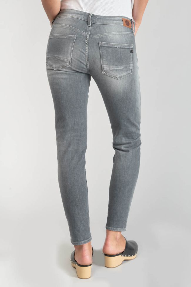 Jeans power skinny Goudes 7/8ème destroy gris N°3