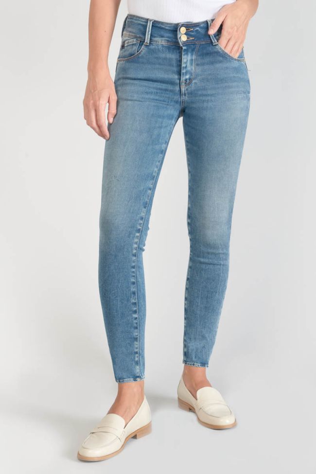 Jeans ultra pulp slim Luri taille haute 7/8ème bleu N°4