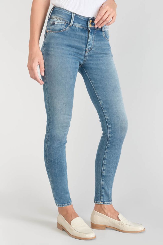 Jeans ultra pulp slim Luri taille haute 7/8ème bleu N°4