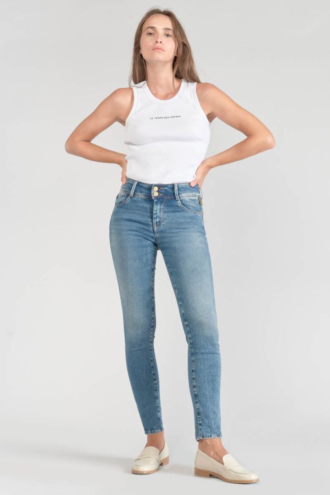 Jeans ultra pulp slim Luri taille haute 7/8ème bleu N°4