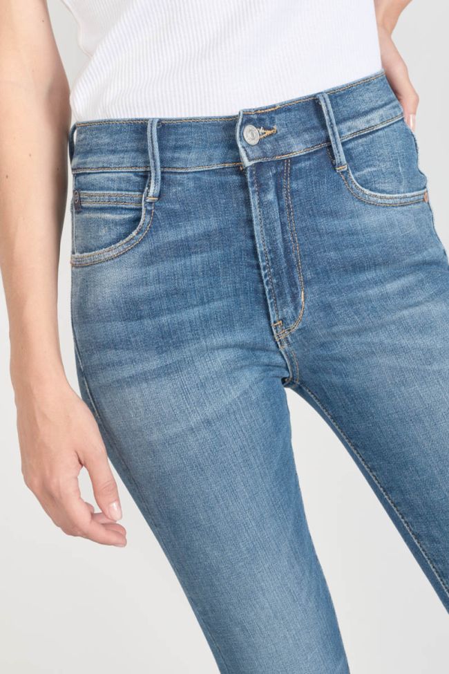 Jeans power skinny taille haute 7/8ème bleu N°3
