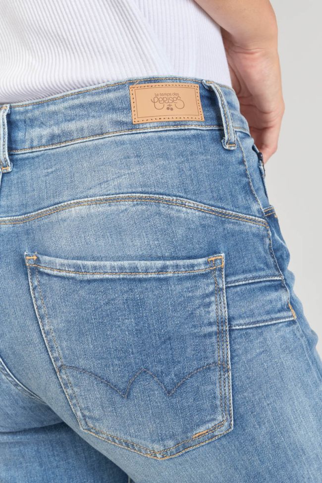 Jeans pulp wide leg taille haute 7/8ème bleu N°4