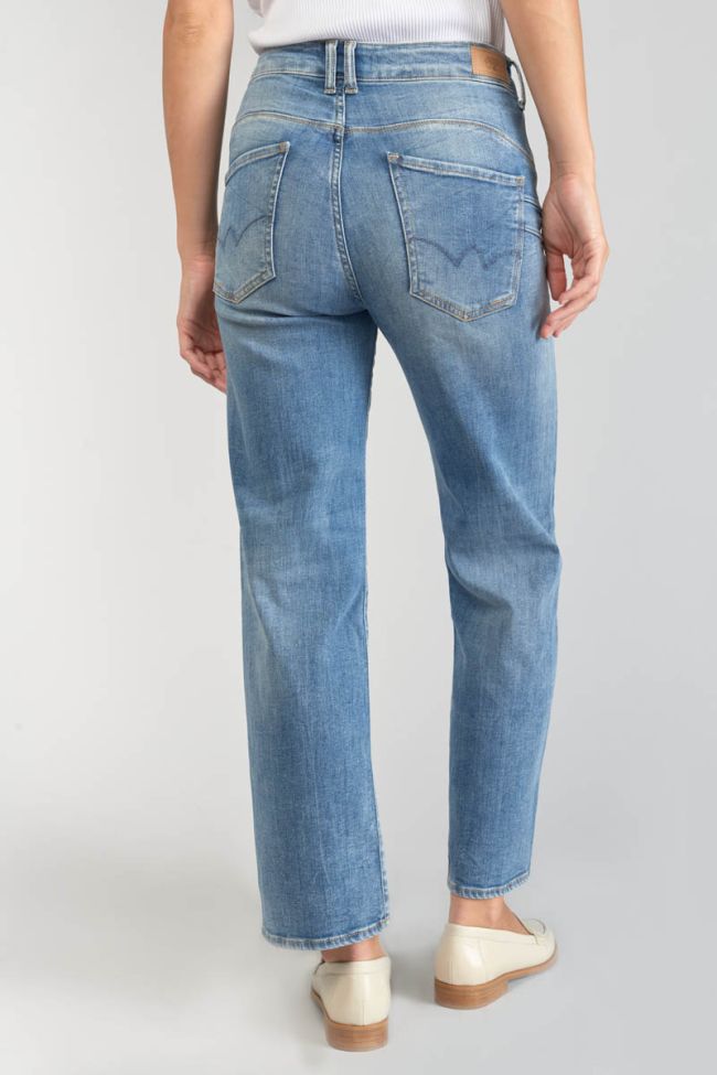 Jeans pulp wide leg taille haute 7/8ème bleu N°4