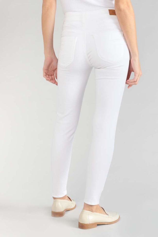 Jeans pulp slim taille haute 7/8ème blanc 