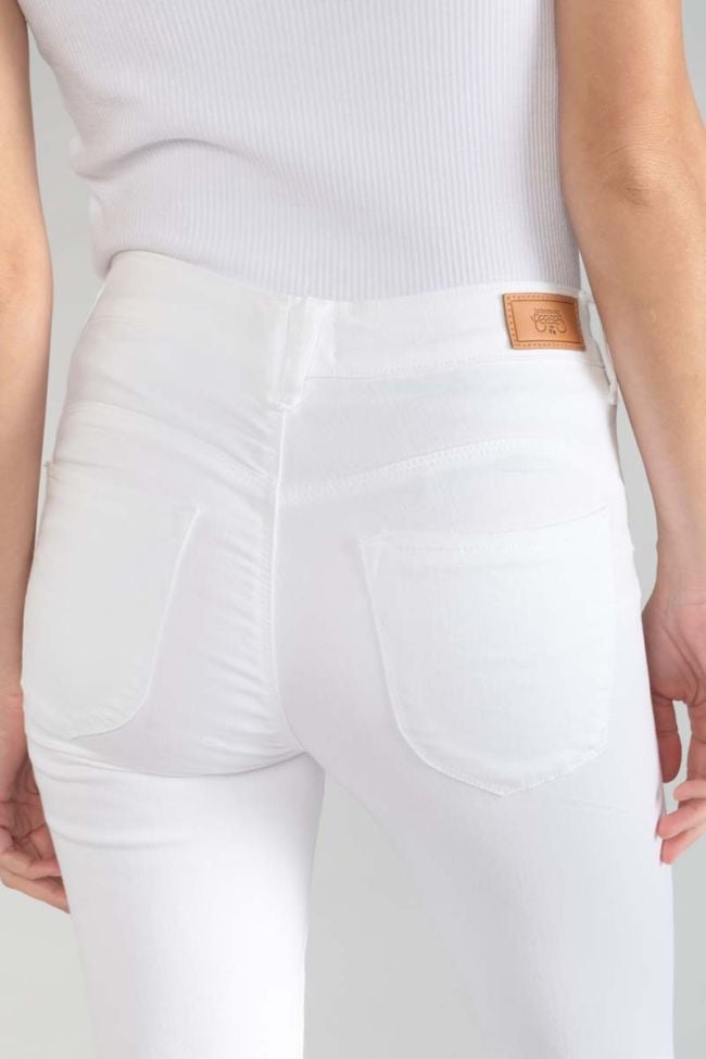 Jeans pulp slim taille haute 7/8ème blanc 