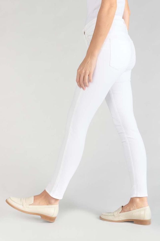 Jeans pulp slim taille haute 7/8ème blanc 