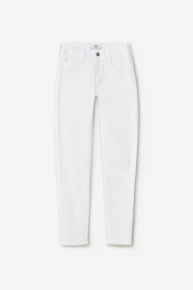 Jeans pulp slim taille haute 7/8ème blanc 