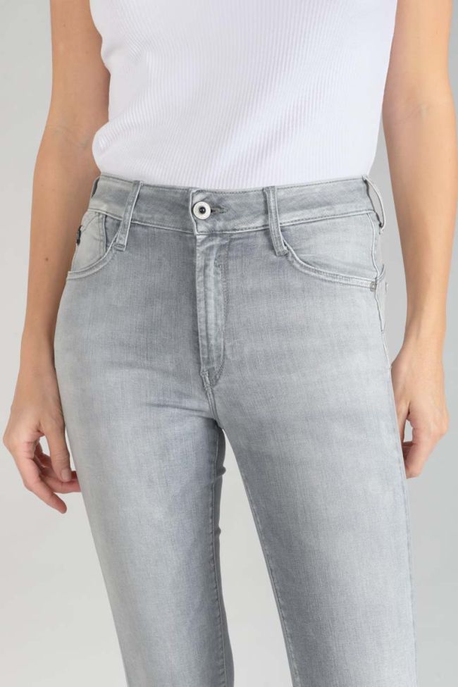 Jeans pulp slim taille haute 7/8ème gris N°3