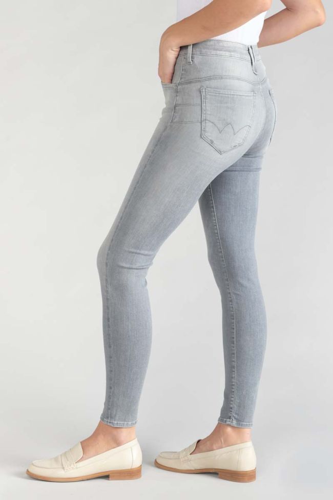 Jeans pulp slim taille haute 7/8ème gris N°3