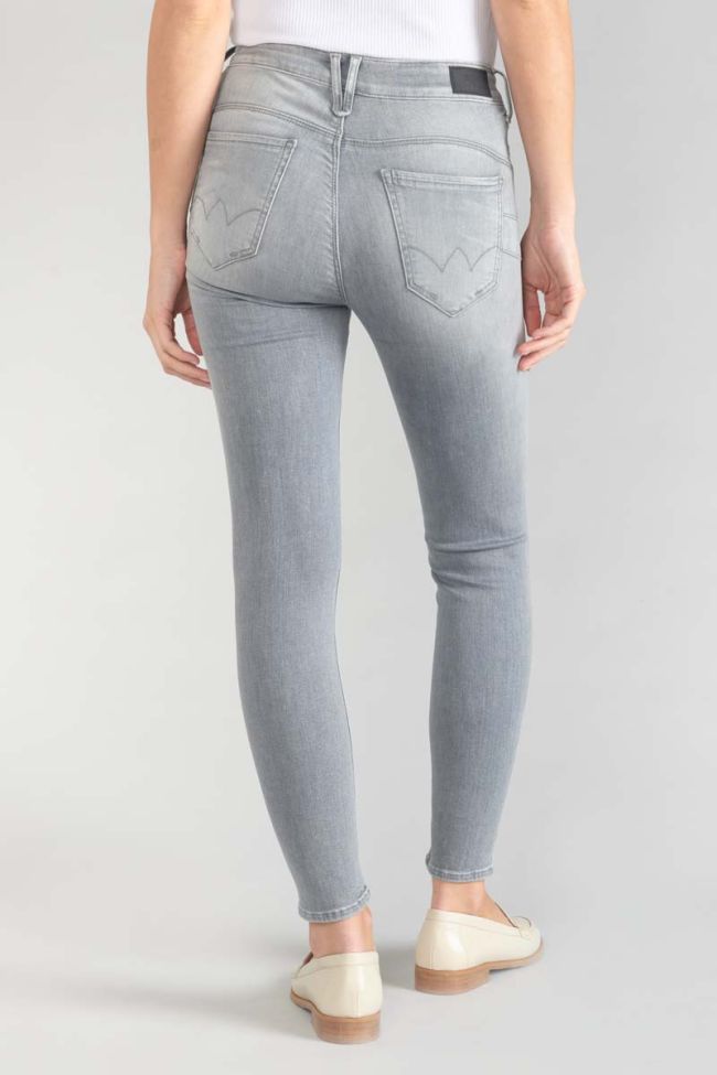 Jeans pulp slim taille haute 7/8ème gris N°3