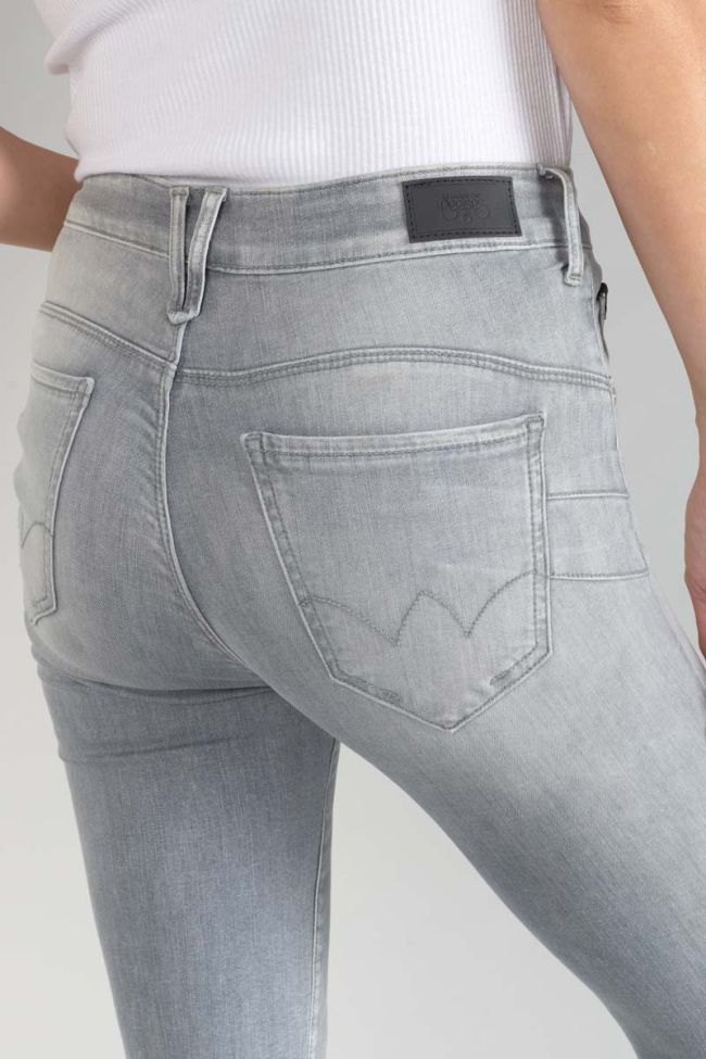 Jeans pulp slim taille haute 7/8ème gris N°3