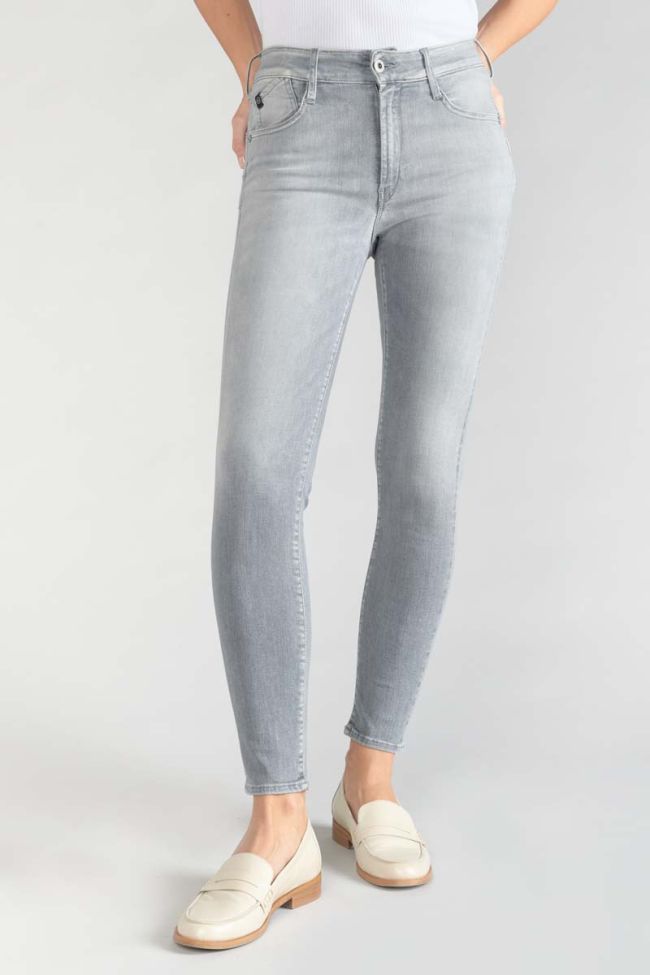 Jeans pulp slim taille haute 7/8ème gris N°3