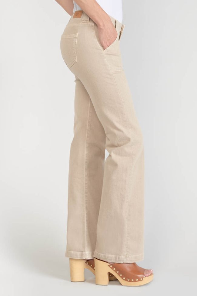 Sormiou flare jeans beige sable