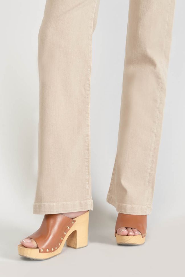 Sormiou flare jeans beige sable