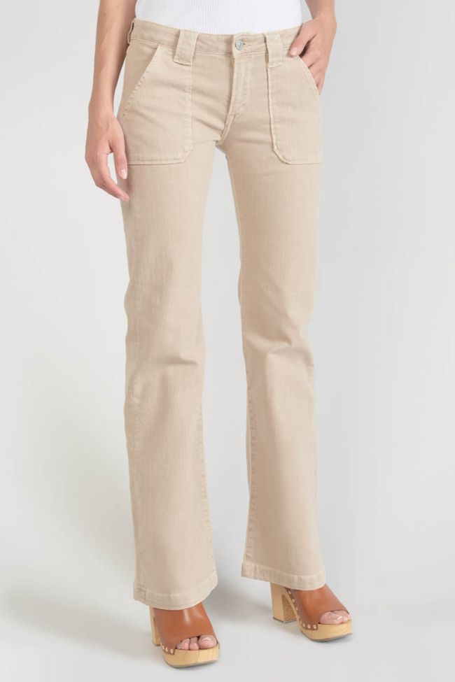 Sormiou flare jeans beige sable