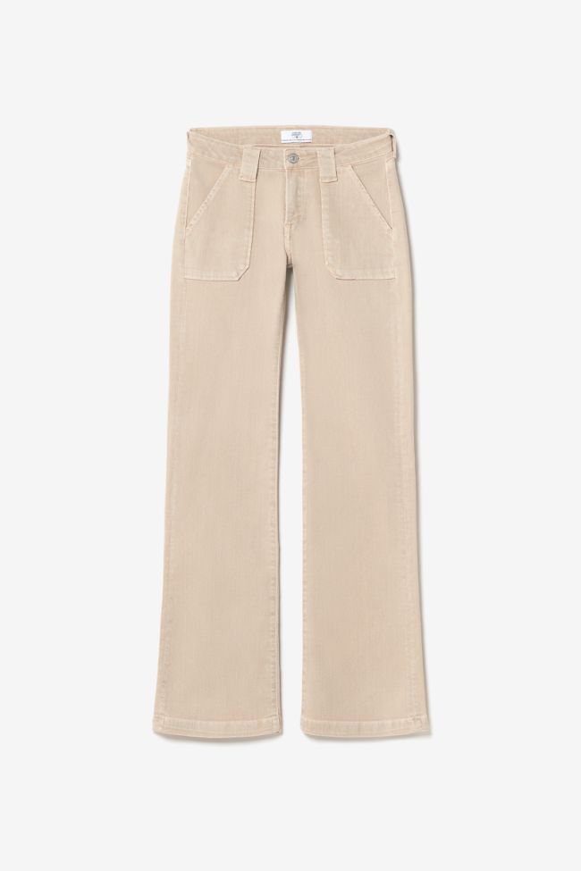 Sormiou flare jeans beige sable