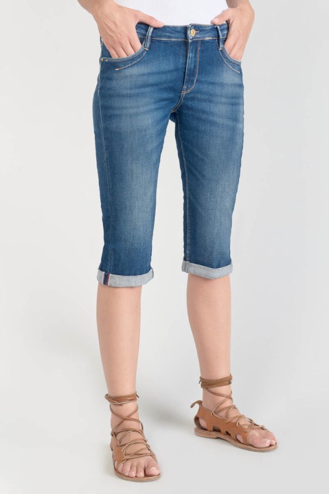 Corsaire Vallon en jeans bleu délavé