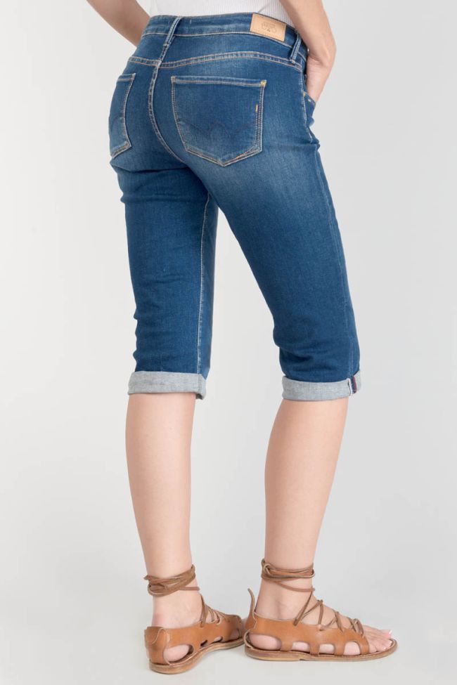 Corsaire Vallon en jeans bleu délavé