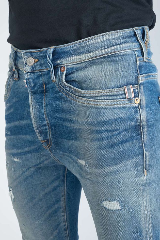 Jeans 900/16 tapered Perier destroy vintage bleu N°4