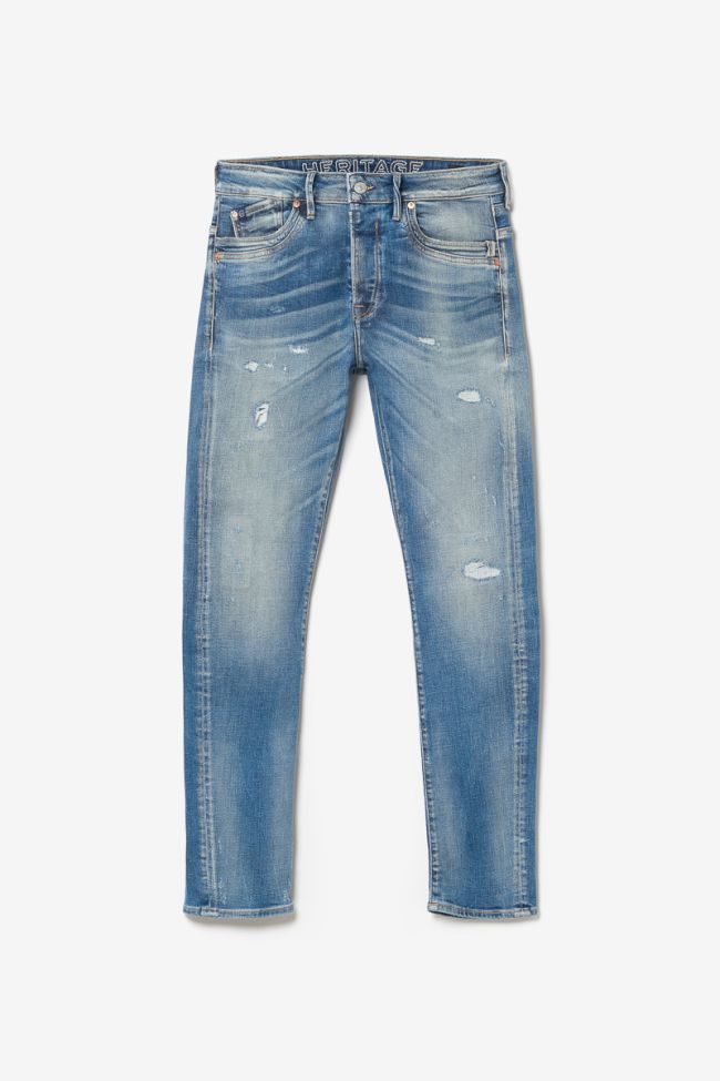 Jeans 900/16 tapered Perier destroy vintage bleu N°4