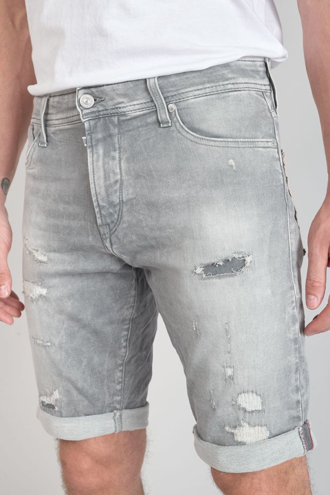 Bermuda Jogg Oc gris délavé destroy