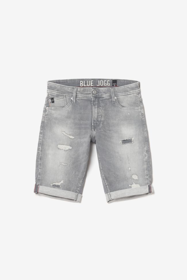 Bermuda Jogg Oc gris délavé destroy