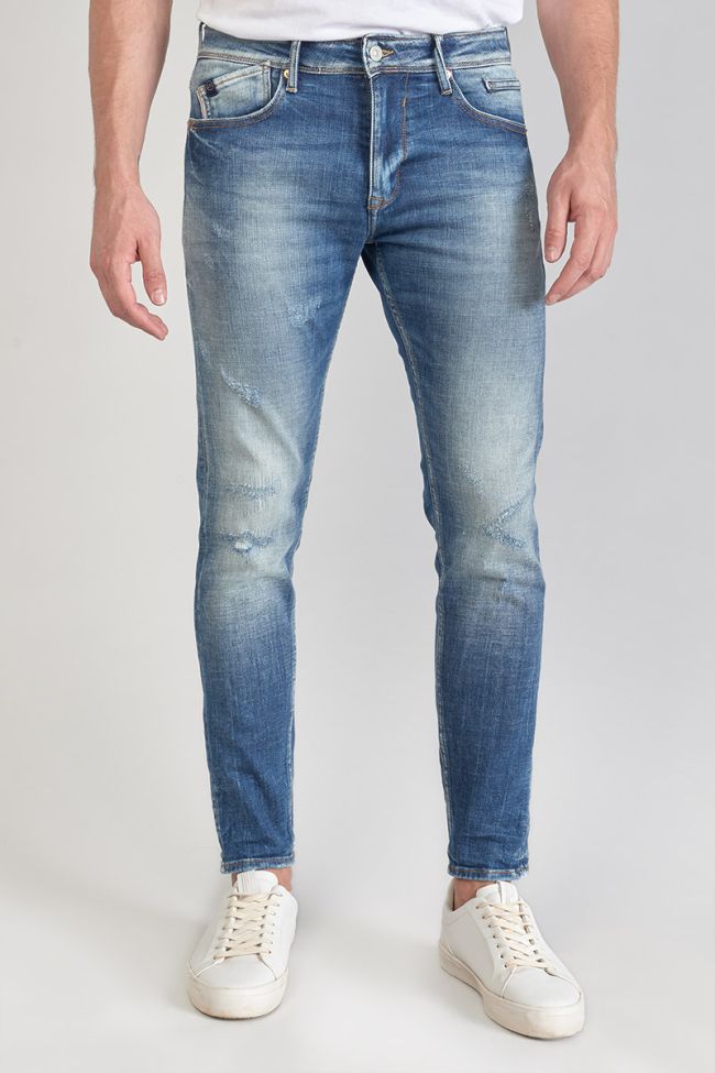 Jeans power skinny Mistral 7/8ème destroy bleu N°3