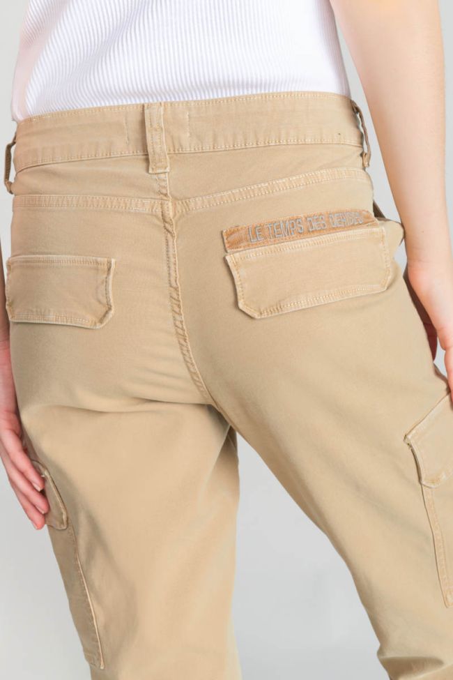Pantalon cargo Castellas beige