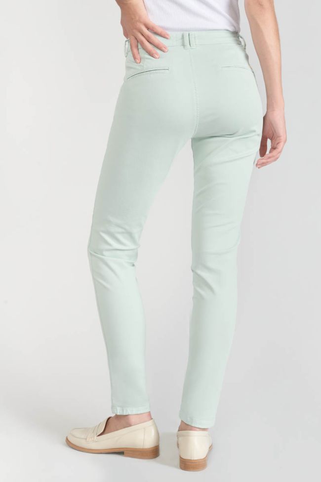 Pantalon chino Dyli3 vert d'eau