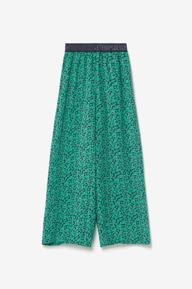 Pantalon Moligi à motif vert