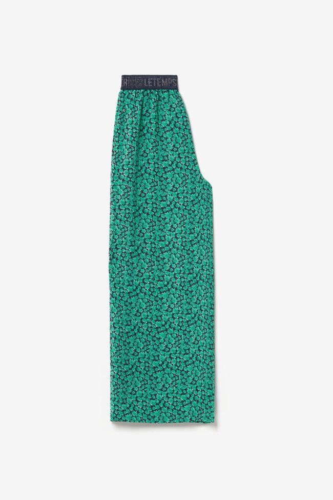 Pantalon Moligi à motif vert