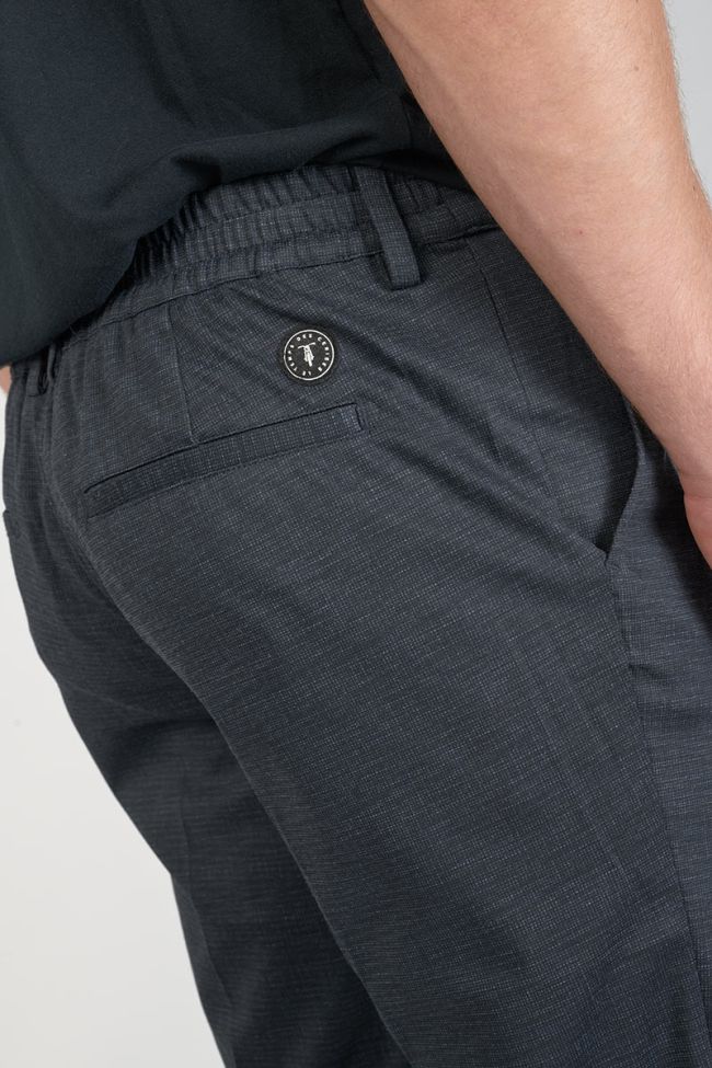 Pantalon Rolt noir chiné bleu