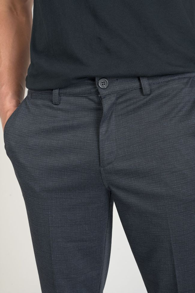 Pantalon Rolt noir chiné bleu