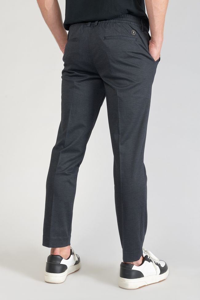 Pantalon Rolt noir chiné bleu