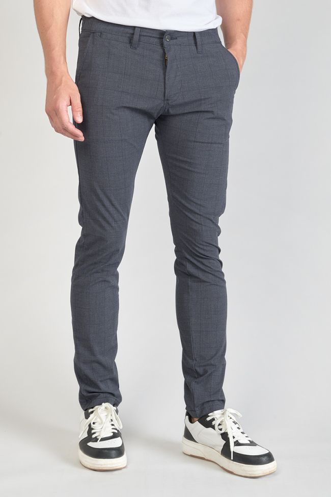 Pantalon Skunk à carreaux bleus