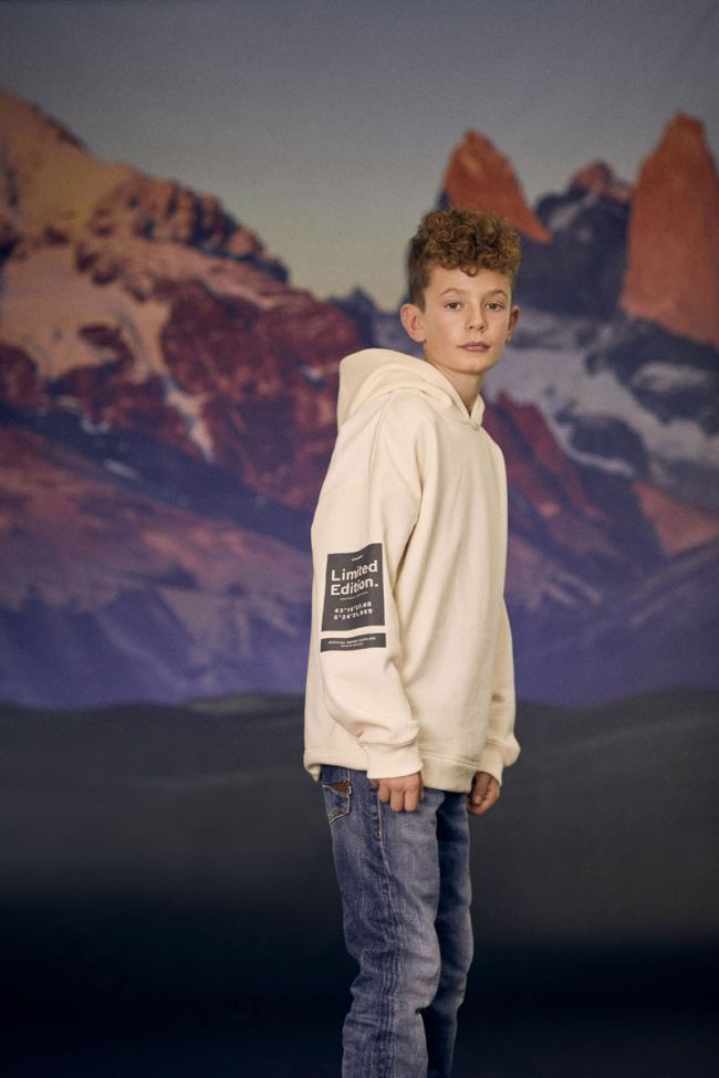 Sweat à capuche Brunobo vanille