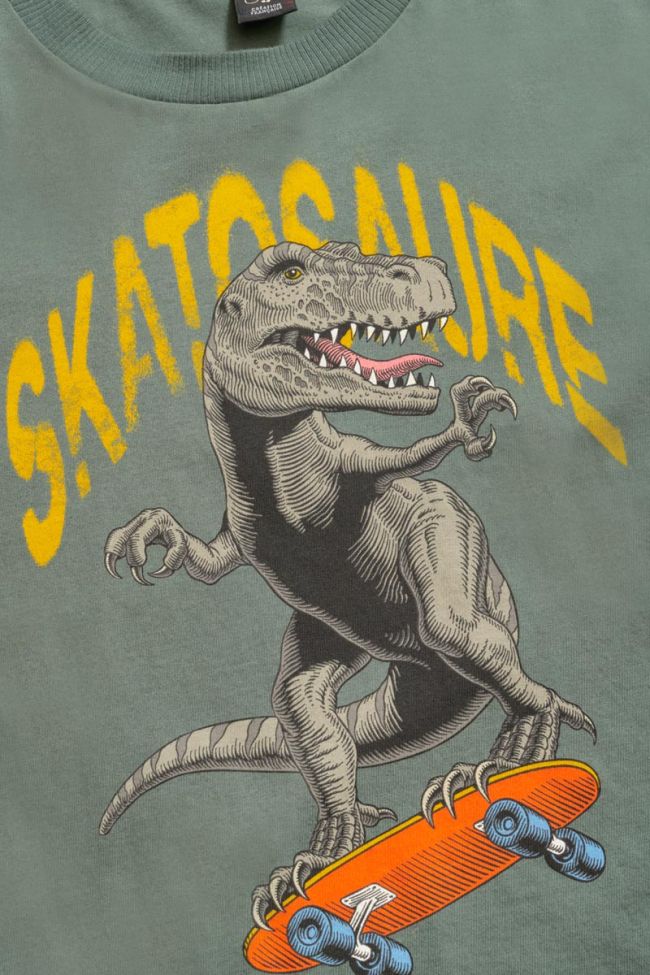 T-shirt Kariabo vert imprimé